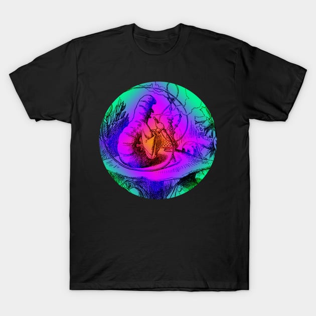 Alice and caterpillar trip T-Shirt by PopSmarts